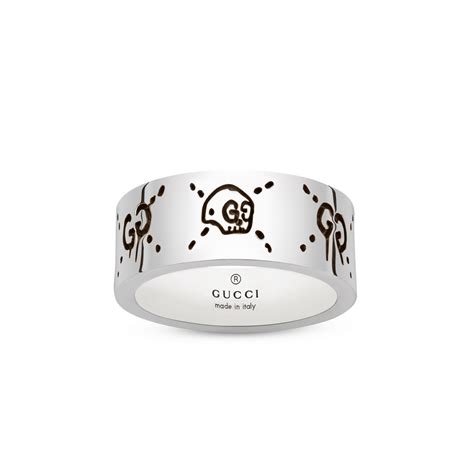 gucci ghost necklace mens|gucci ghost ring in silver.